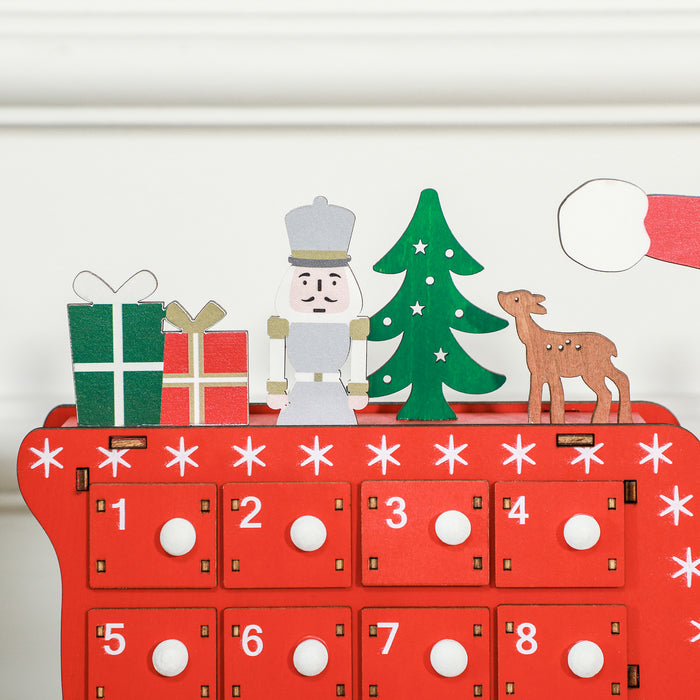 Advent Calendar, Christmas Countdown Calendar with 24 Drawers