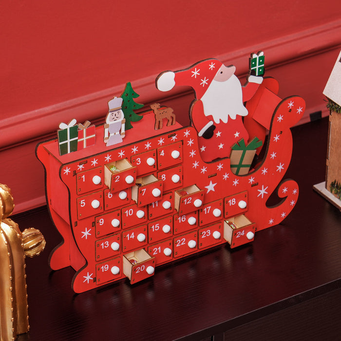 Advent Calendar, Christmas Countdown Calendar with 24 Drawers