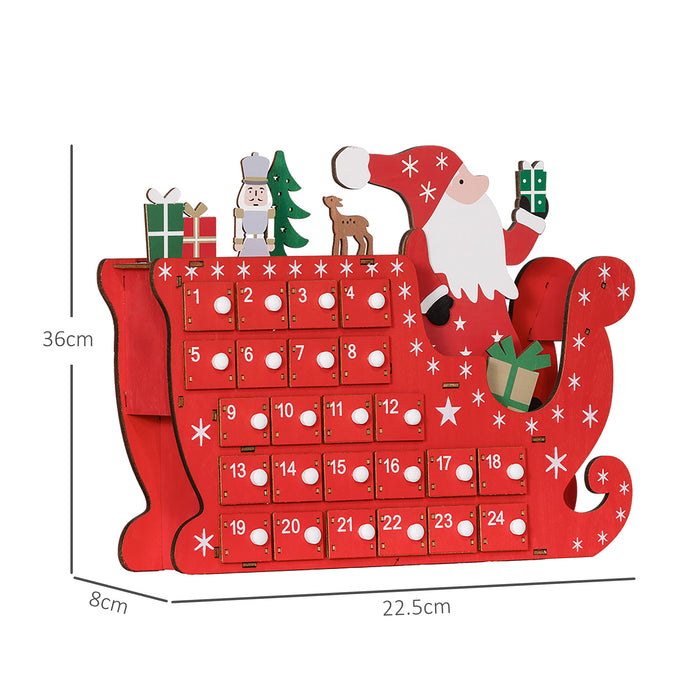 Advent Calendar, Christmas Countdown Calendar with 24 Drawers