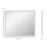 kleankin LED Bathroom Mirror with Lights, Illuminated Makeup Mirror, Vanity Mirror with 3 Colour, Smart Touch, Anti-Fog