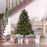 1.5m Prelit Christmas Tree Artificial Tree, Metal Stand-Green