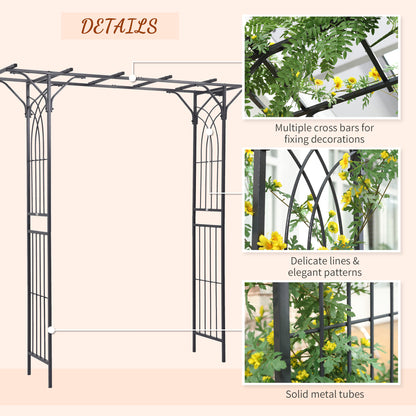 Garden Arch Arbor for Decorative Climbing Plants Lawn Garden