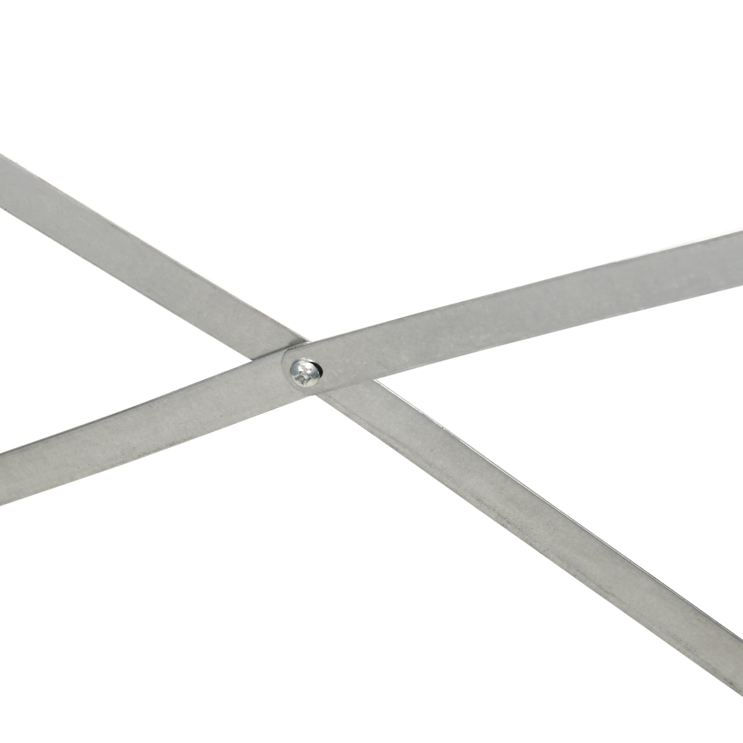 Galvanised Steel Outdoor Raised Bed w/ Reinforced Rods, Light Grey