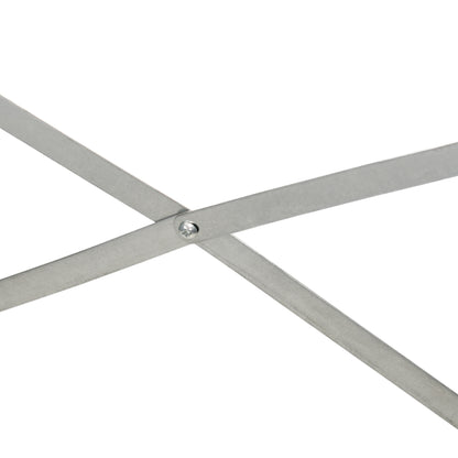 Galvanised Steel Outdoor Raised Bed w/ Reinforced Rods, Light Grey