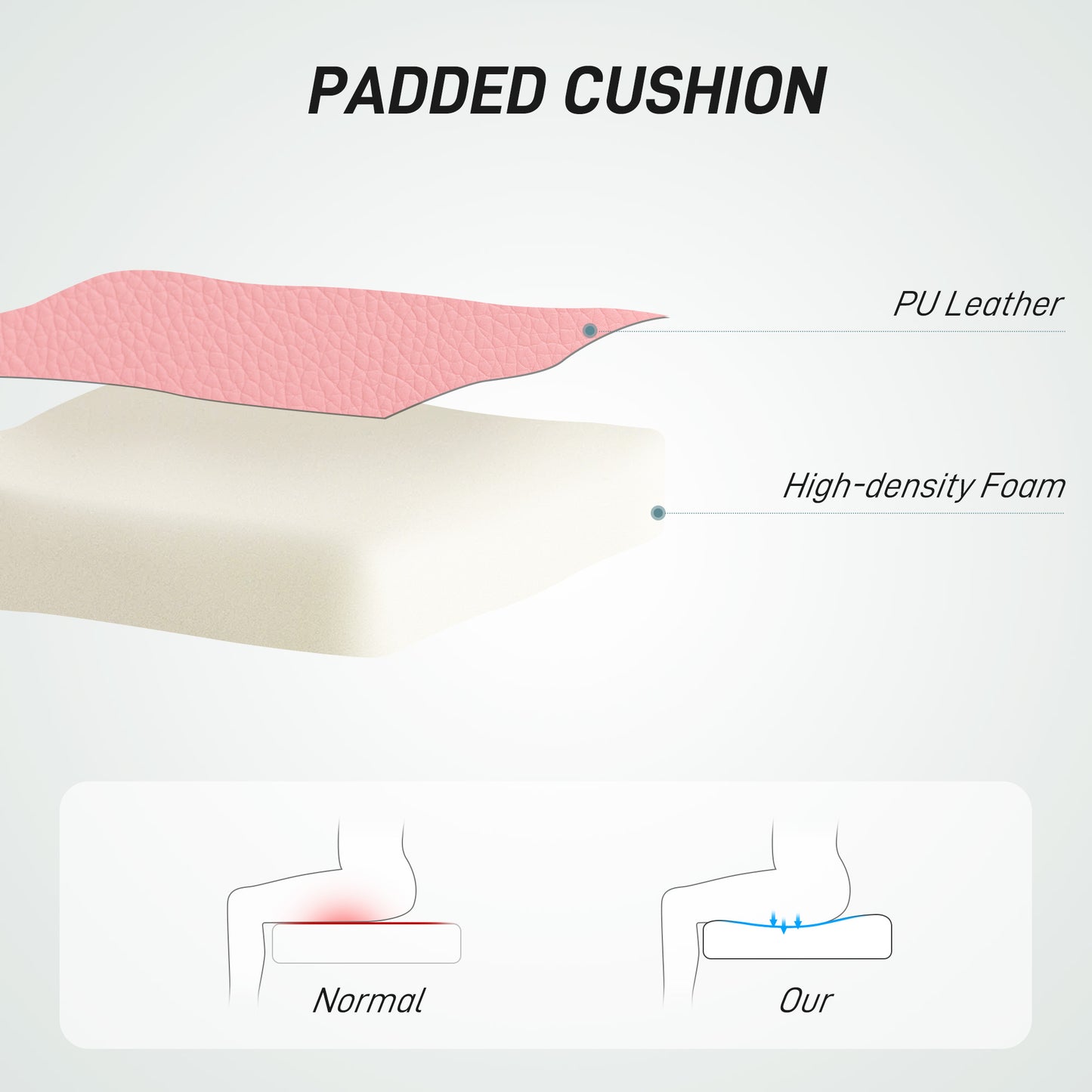 Modern Vanity Computer Desk Chair with Rolling Wheels, Pink