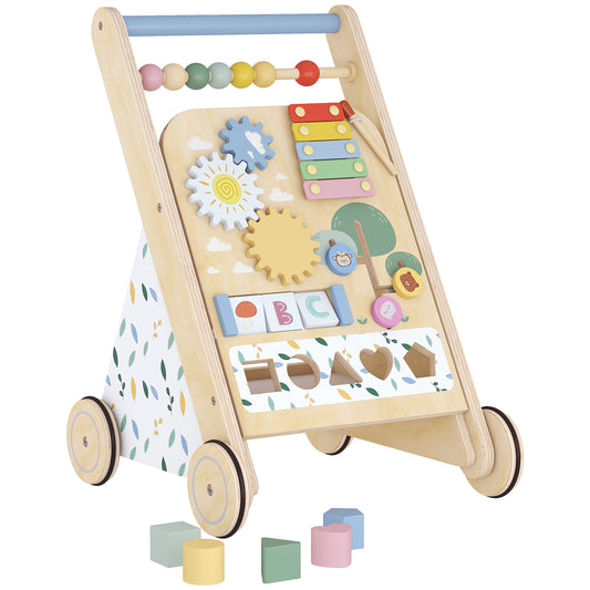 Wooden Baby Walker with Speed Control, Activity Centre for 18 M+