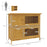 Two-Tier Rabbit Hutch, with Removable Trays, for 1-2 rabbits - Brown