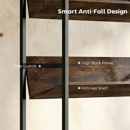 836-690V00AK Anti-Slip Design 5-Tier Rustic Brown