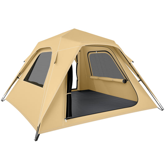 Pop Up Tent Waterproof Camping Tents 2-3 People Khaki