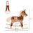 Kids Plush Rocking Horse-Brown