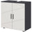 kleankin Under Sink Cabinet, Bathroom Vanity Unit, Floor Basin Storage Cupboard with Double Doors and Shelf, 60 x 30 x 60 cm, Grey