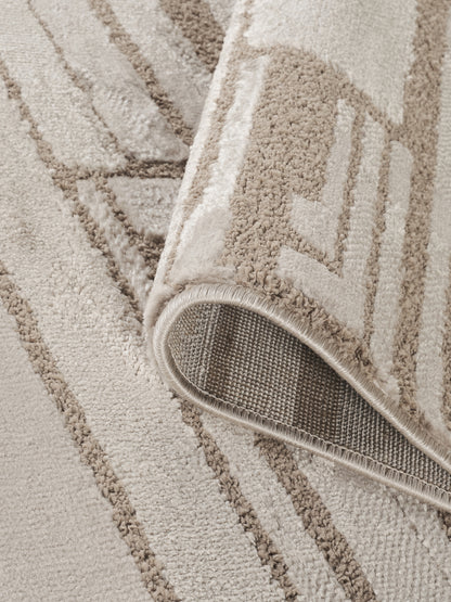 Hamilton Modern Sheen Area Rug - Blocked Bold Geometric Design - 3 Colours Available