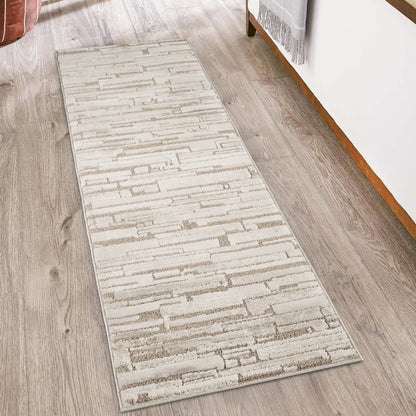 Hamilton Modern Sheen Area Rug - Blocked Bold Geometric Design - 3 Colours Available