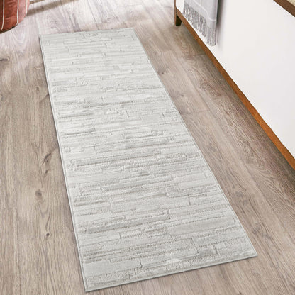 Hamilton Modern Sheen Area Rug - Blocked Bold Geometric Design - 3 Colours Available
