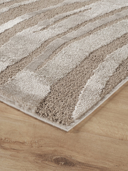 Hamilton Modern Metallic Sheen Area Rug - Marble Inspired Design - 3 Colours Available