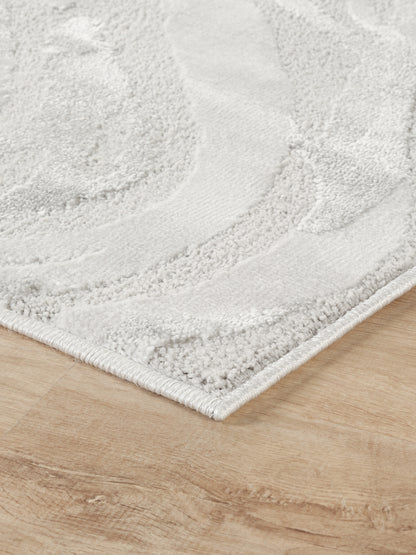 Hamilton Modern Metallic Sheen Area Rug - Marble Inspired Design - 3 Colours Available