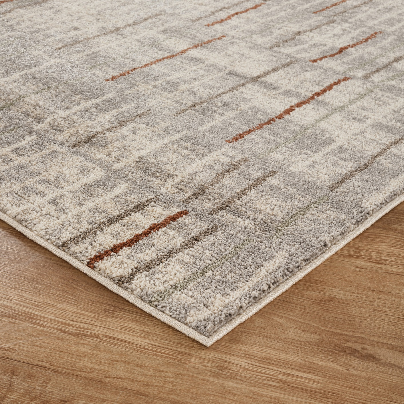 Rhodes Hatch Modern Living Room Contemporary Geometric Area Rugs - 2 Colours Available