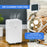 12L/Day Portable Quiet Air Dehumidifier with Purifier, Timer, 5 Modes Removes Moisture & Helps With Damp