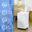 12L/Day Protable Quiet Air Dehumidifier with Purifier, Timer, 5 Modes