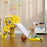 2 in 1 Kids Slide for Indoor Use with Basketball Hoop for 18-36 Months