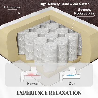 Massage Recliner Chair, Lift Chair with Heat, USB, Remote, Brown