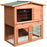 2 Tier Rabbit Hutch Guinea Pig Hutch Ferret Cage with Ramp Slide Out Tray for Indoor Outdoor 100.5 x 55 x 101 cm