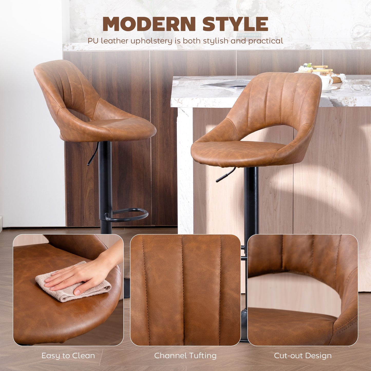 Fabric Sofa, Convertible 2 Seater Sofa Bed w/ Pillows, Dark Blue