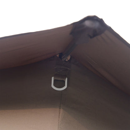 Outsunny Hexagon Patio Gazebo Pop Up Gazebo Outdoor Double Roof Instant Shelter with Netting, 4m x 4m, Beige