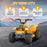 6V Electric Quad Bike for Kids w/ Forward Backward - Yellow