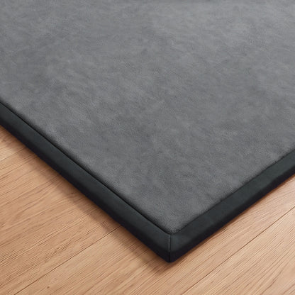 127cm Square Baby Play Mat with 3cm Foam Padding - Dark Grey