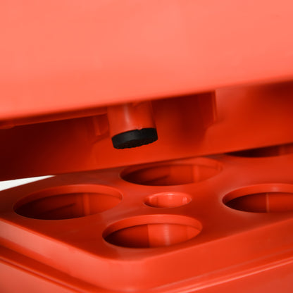 Aerobic Step Three-Level Adjustable Exercise Stepper, Grey and Red