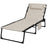 Foldable Sun Lounger Set w/ 5-level Reclining Back, Outdoor Tanning Chairs w/ Build-in Padded Seat, Side Pocket, Headrest