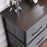 Chest of Drawers, 5 Drawer Fabric Dresser for Bedroom, Dark Grey