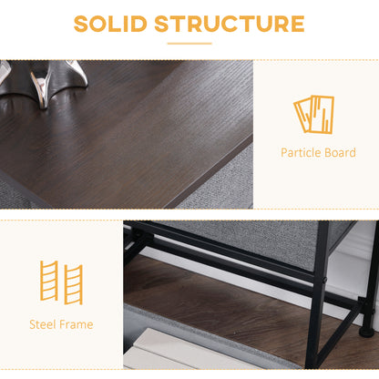 Chest of Drawers, 5 Drawer Fabric Dresser for Bedroom, Dark Grey