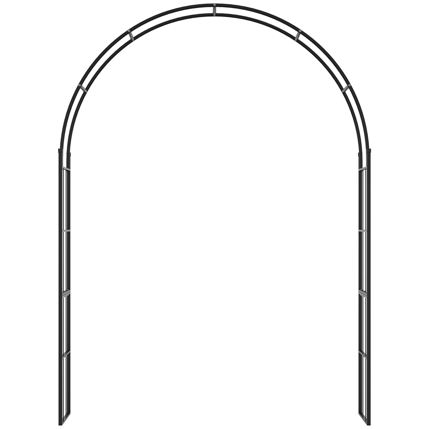 223cm Garden Arch Trellis, Outdoor Wedding Arbor for Roses, Vines
