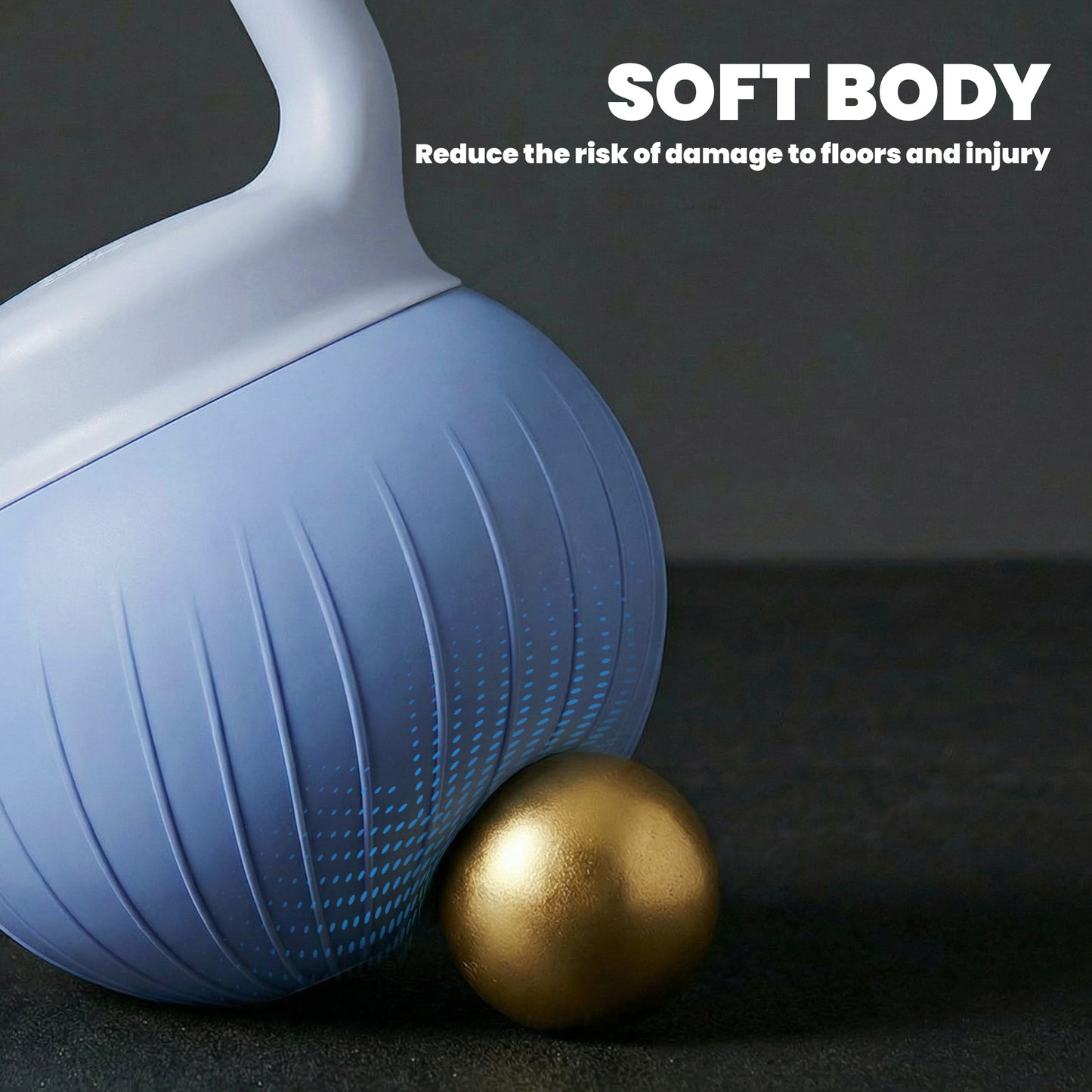 Soft Kettlebell, 10kg Kettle Bell with Anti-Slip Grip for Home Gym