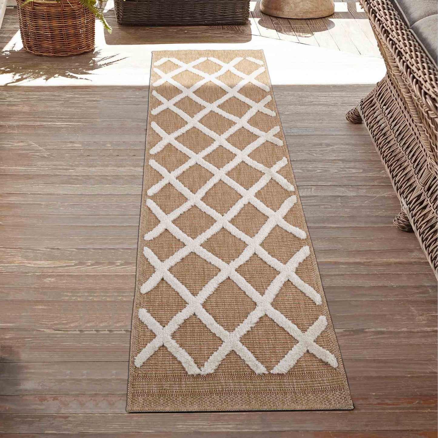 Harper Aztec Pattern Water Resistant Indoor Area Rugs