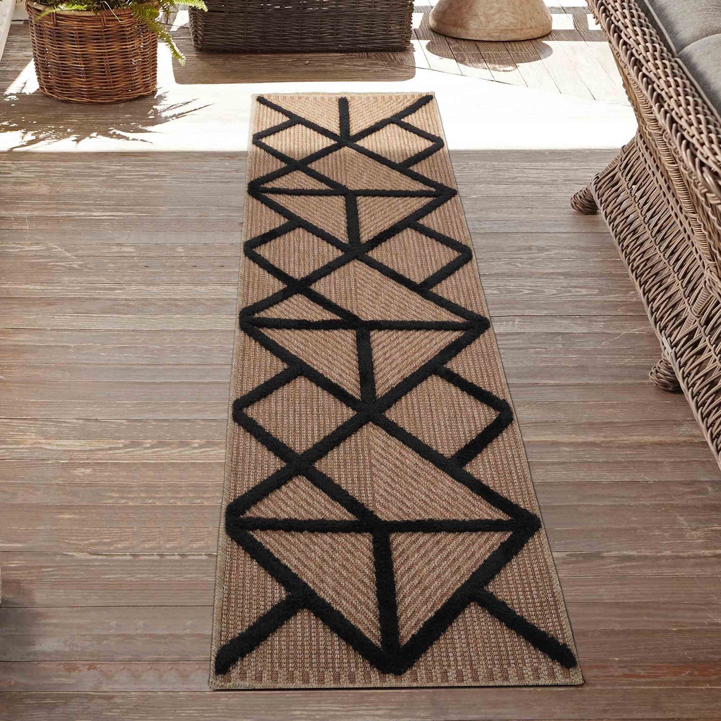 Harper Prism Pattern Water Resistant Indoor Area Rugs