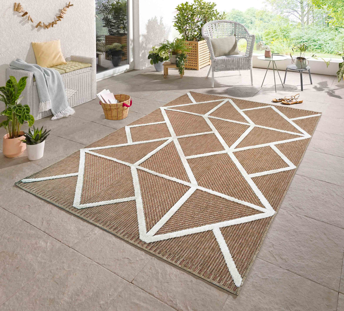 Harper Prism Pattern Water Resistant Indoor Area Rugs