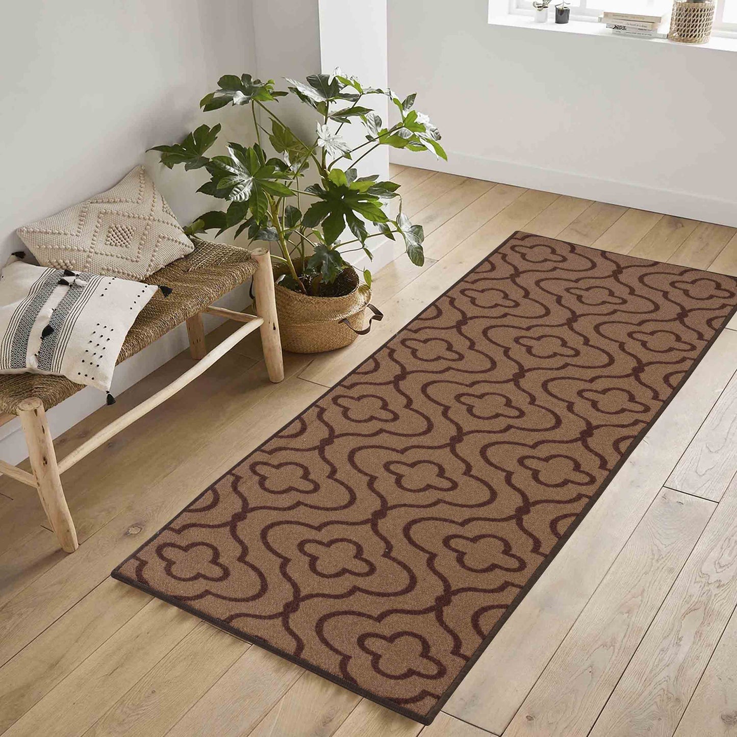 Havana Anti-Slip Quatrefoil Design Doormat – Machine Washable for Easy Care - 6 Colours Available