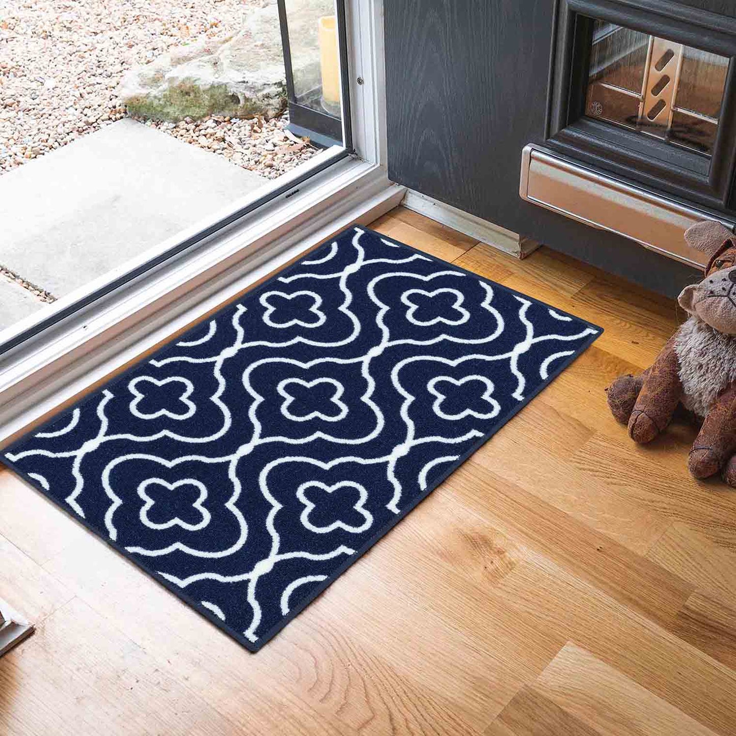 Havana Anti-Slip Quatrefoil Design Doormat – Machine Washable for Easy Care - 6 Colours Available