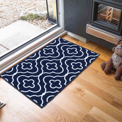 Havana Anti-Slip Quatrefoil Design Doormat – Machine Washable for Easy Care - 6 Colours Available