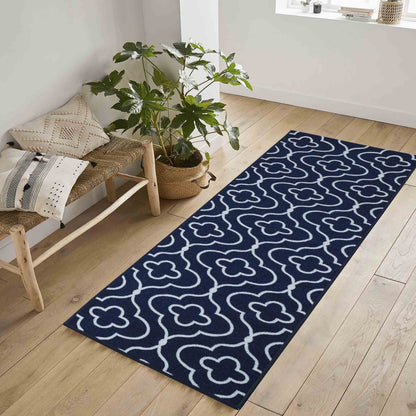 Havana Anti-Slip Quatrefoil Design Doormat – Machine Washable for Easy Care - 6 Colours Available