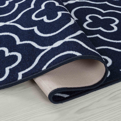 Havana Anti-Slip Quatrefoil Design Doormat – Machine Washable for Easy Care - 6 Colours Available