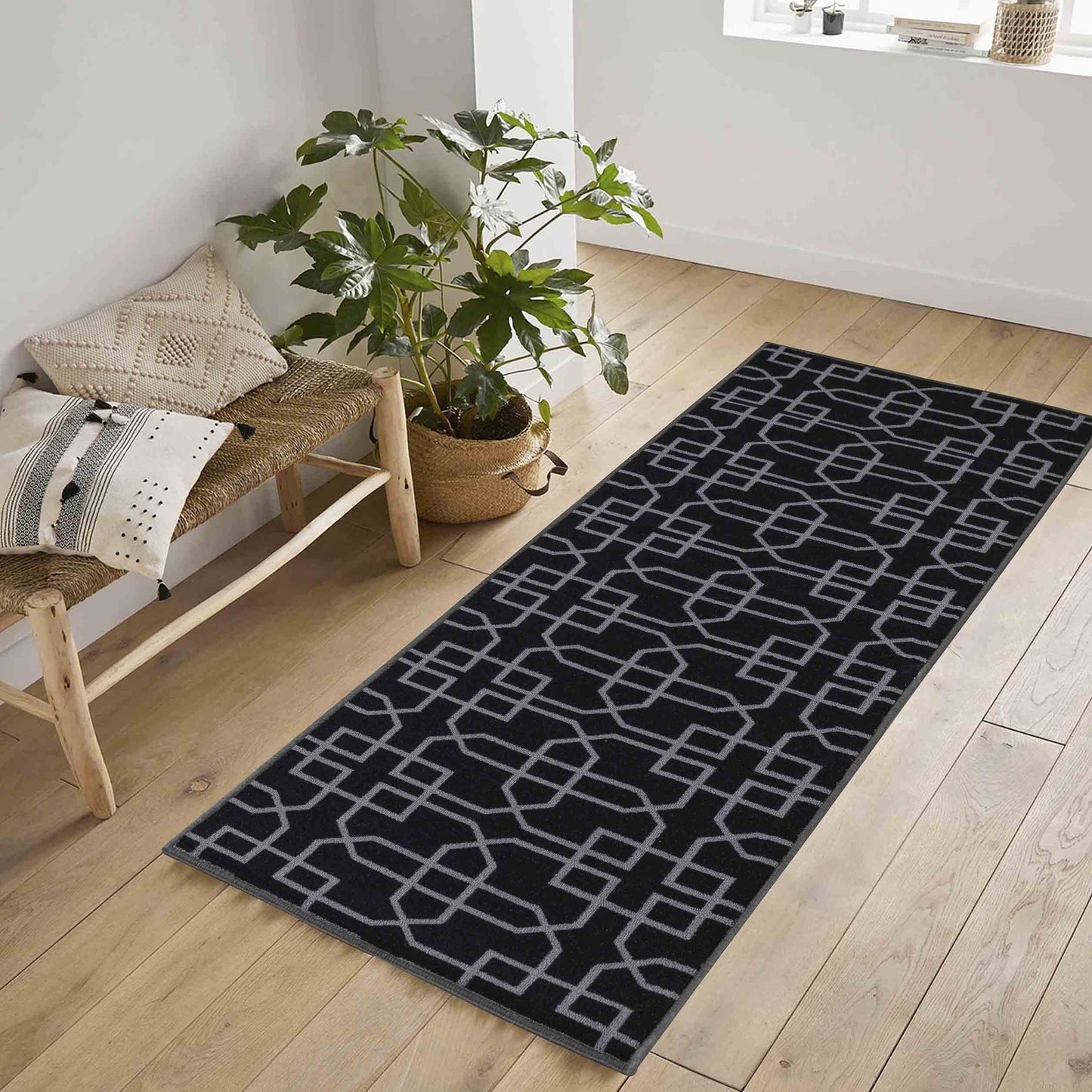 Havana Anti-Slip Cubed Trellis Design Doormat – Machine Washable for Easy Care - 4 Colours Available