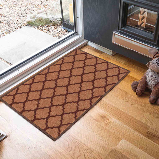 Havana Anti-Slip Trellis Design Doormat – Machine Washable for Easy Care - 6 Colours Available