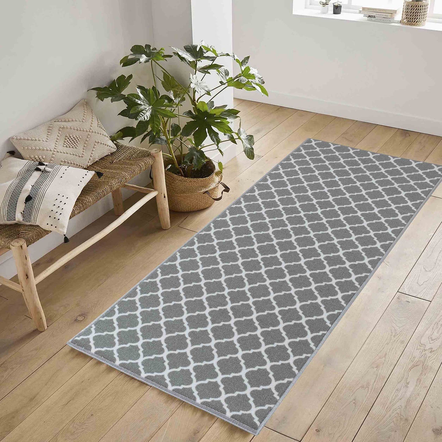 Havana Anti-Slip Trellis Design Doormat – Machine Washable for Easy Care - 6 Colours Available