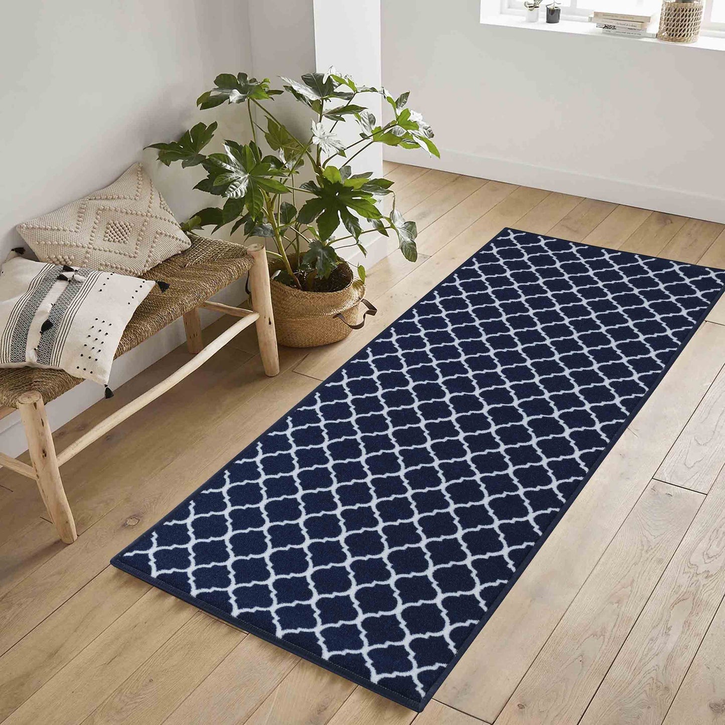 Havana Anti-Slip Trellis Design Doormat – Machine Washable for Easy Care - 6 Colours Available