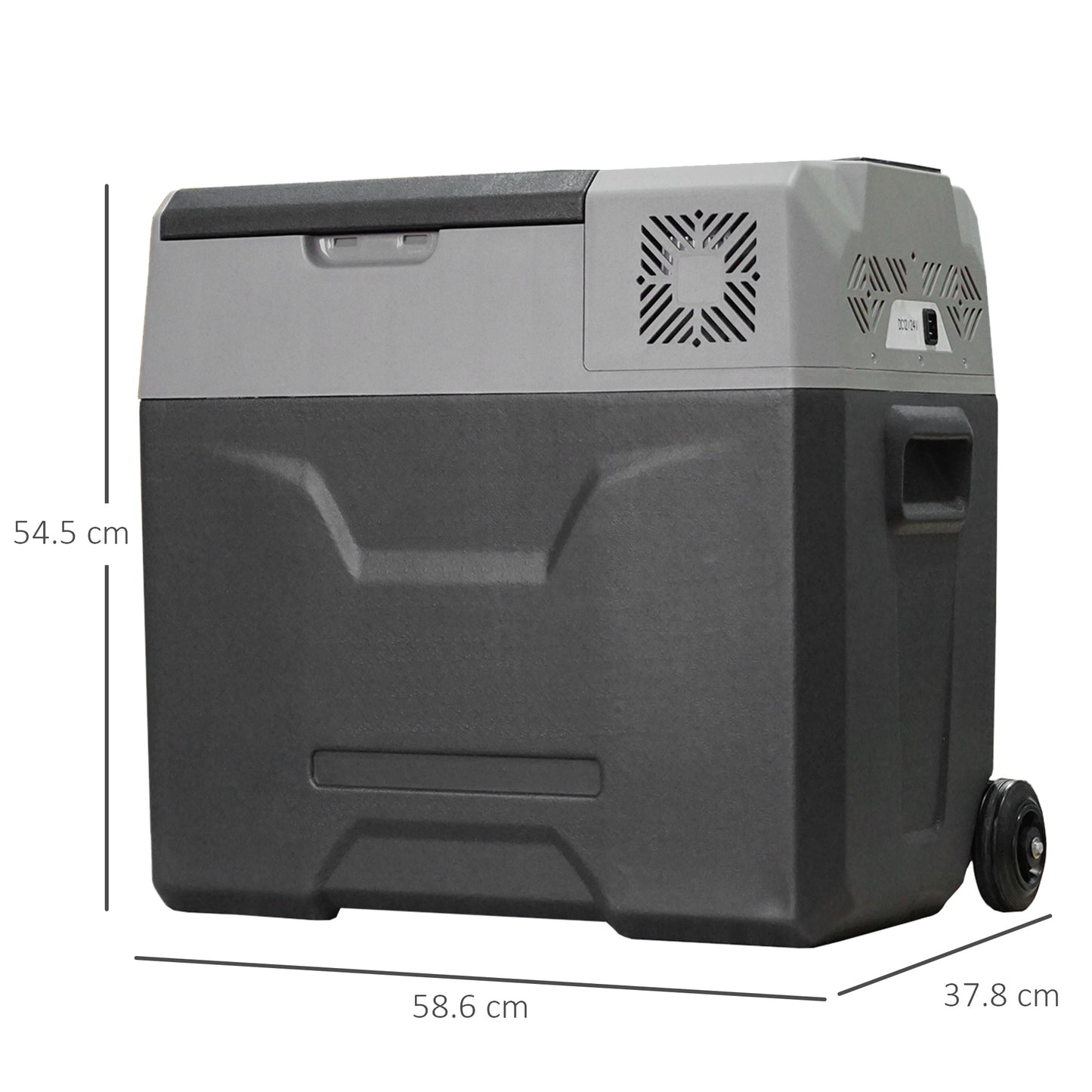 Car Refrigerator, Portable 12/24V 50L Fridge Freezer, Down to -20℃