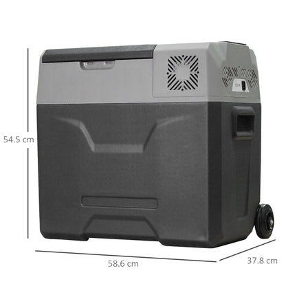 Car Refrigerator, Portable 12/24V 50L Fridge Freezer, Down to -20℃